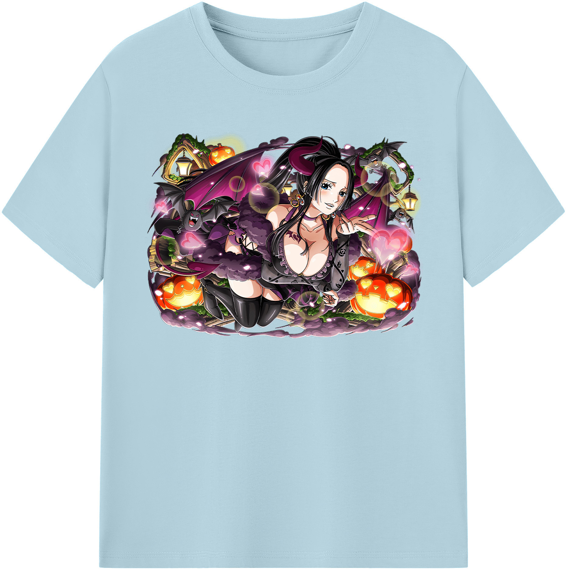 ワンピース ボア・ハンコック ONE PIECE Boa·Hancock 綿100％半袖Tシャツ（フロントプリント）